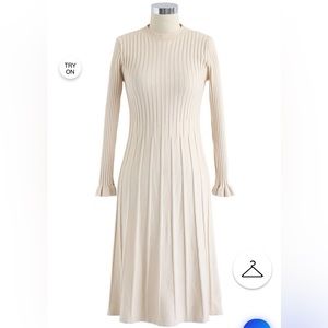 Chicwish mock neck sweater dress